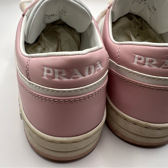 Prada Downtown Leather Sneakers - Picture 9 of 11